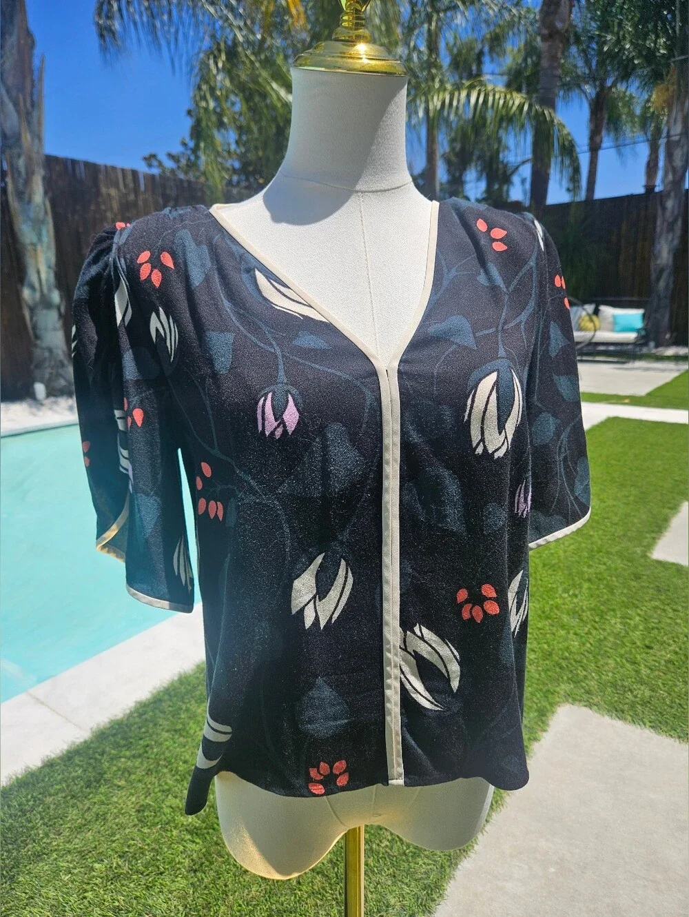 Kate Spade New York Deco Blouse - XXS